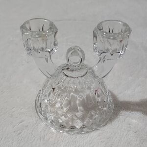 Vintage Imperial Glass Double Candlestick Holders